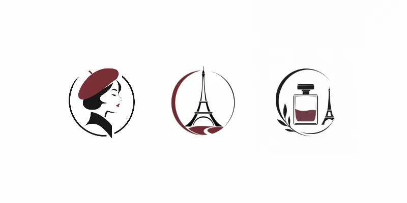 French Minimalist Logos generated by undefined