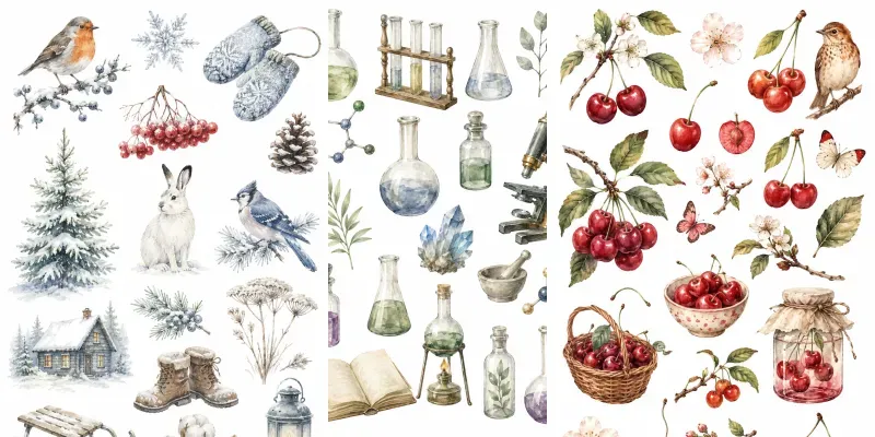 Watercolor Sticker Creators generated by undefined