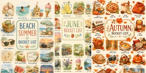 Seasonal Bucket List Poster Creators generated by chatgpt-image