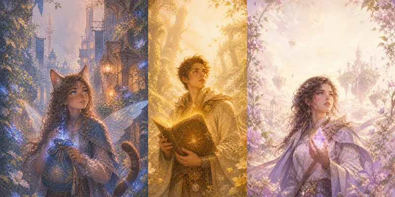 Ya Fantasy Front Covers Organic Lights generated by undefined