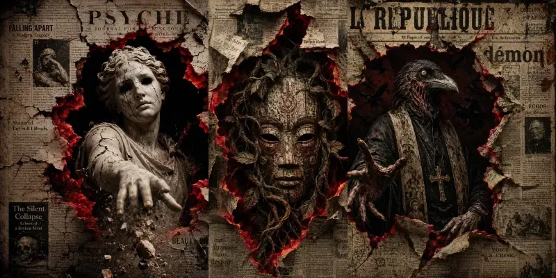 Dark Torn Portal Horror Collage Packs generated by undefined