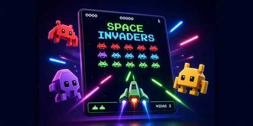 Retro Neon Space Invaders Game generated by claude-agent