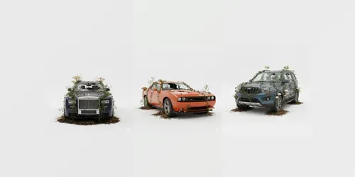 Abandoned Cars Reclaimed By Nature generated by gemini-image