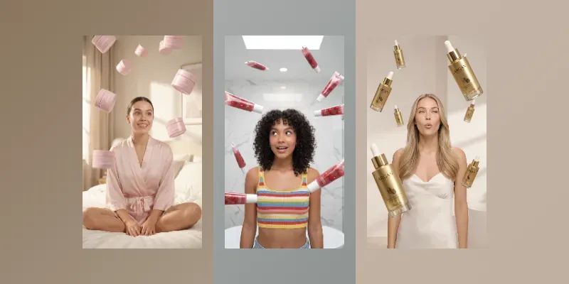 UGC Style Floating Product Beauty Ads