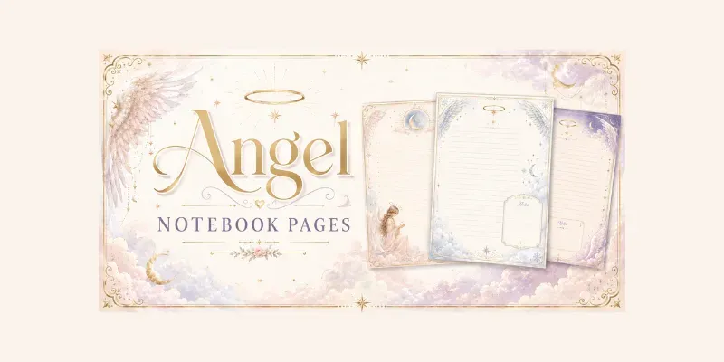 Angel Notebook Pages generated by undefined
