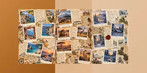 Vintage Nostalgic Memory Journal Pages generated by chatgpt-image