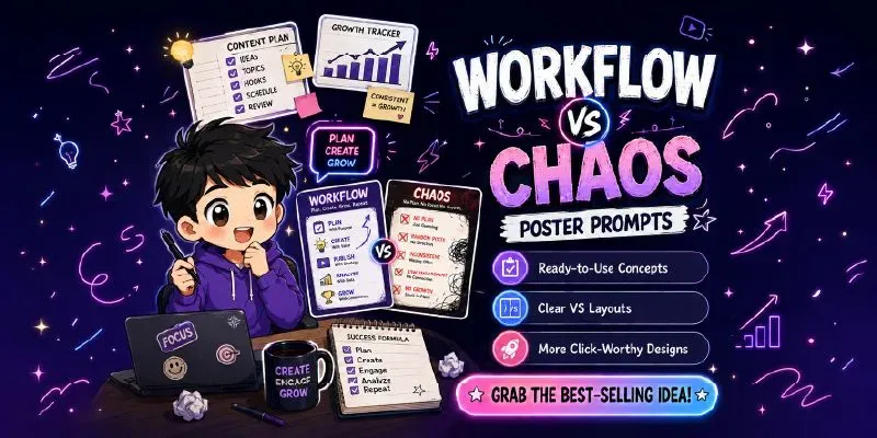 Workflow Vs Chaos Posters generated by undefined