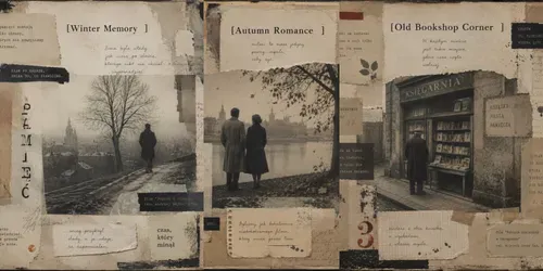 Polish Cinema Inspired Junk Journal Pages generated by chatgpt-image