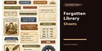 Forgotten Library Sticker Sheets chatgpt-image prompt mini thumbnail