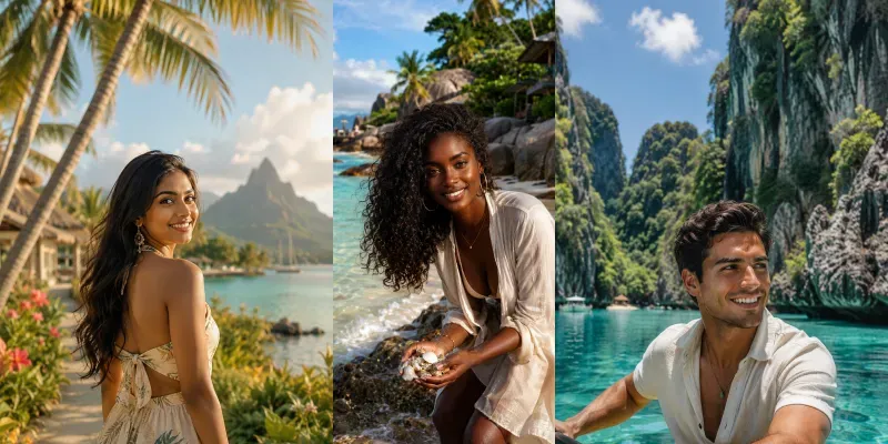 Tropical Island Paradises generated by undefined