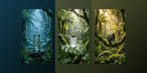 Verdant Rainstilled Jungle Oases generated by gemini-image