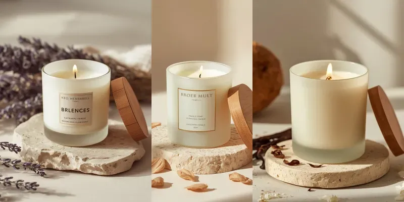 Luxury Scented Candles Photography generated by undefined