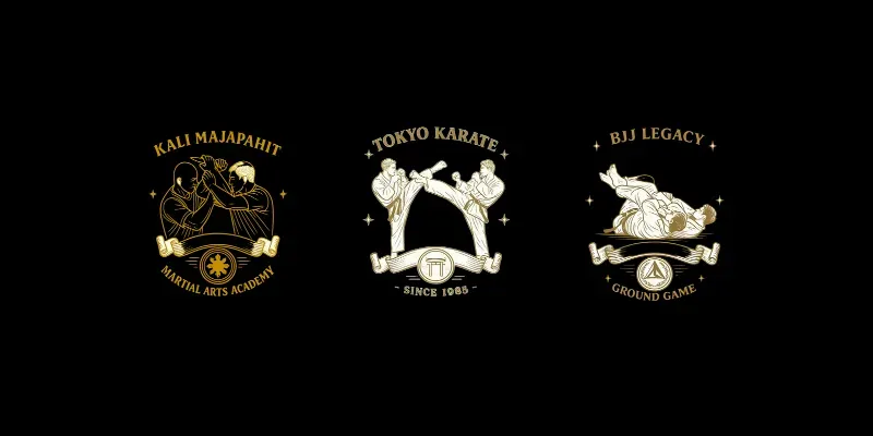 Minimal Martial Art Line Art Tshirts generated by undefined