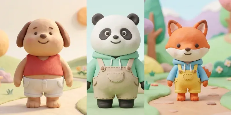 Clay Mascot Characters generated by undefined