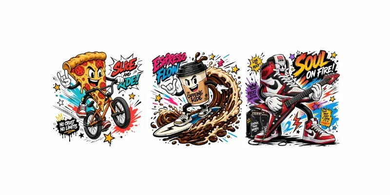 Urban Streetwear Mascot Graphics generated by undefined