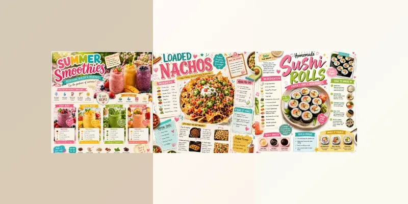 Cute Food Recipe Infographic Generator generated by undefined