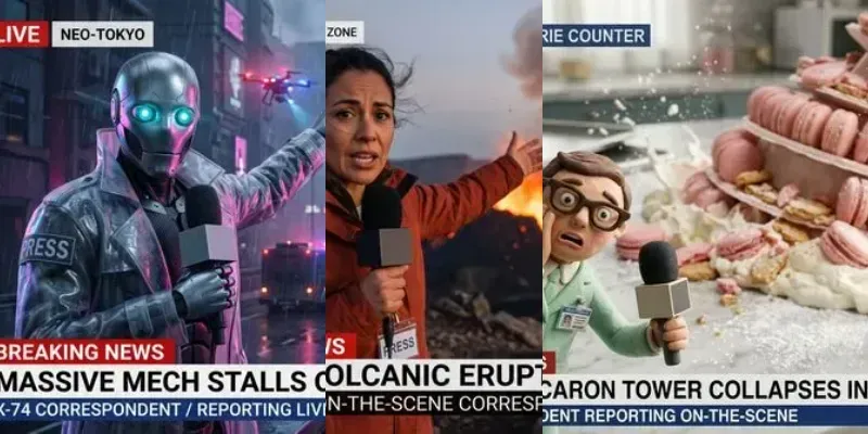 Live Breaking News Broadcast Generator