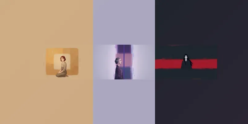 Minimalist Color Field Anime 