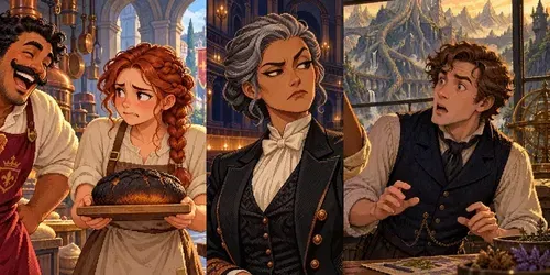 Game Dialogue Story Moments generated by chatgpt-image