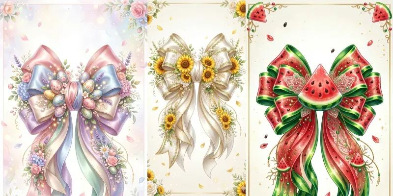 Luxury Whimsical Ribbon Bow generated by undefined