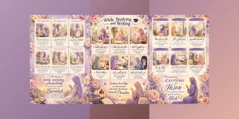 Islamic Routine Infographic Templates generated by undefined