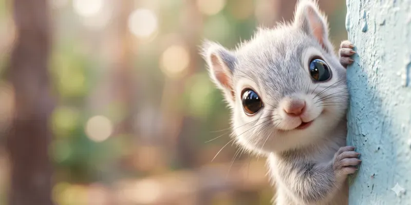 Viral Cute Creature Peeks generated by undefined