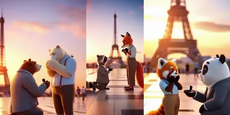 Romantic Animal Proposals generated by undefined