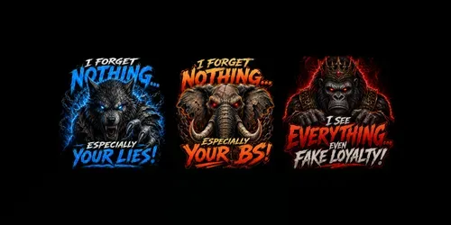 Savage Beast Typography Art generated by chatgpt-image