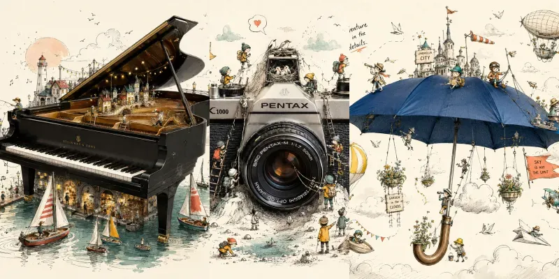 Photoreal Objects In Ink Fantasy generated by undefined