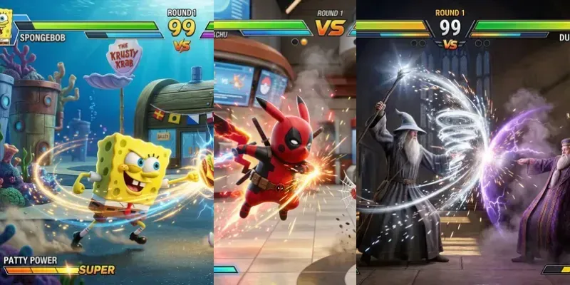 Arcade Fighting Game Screenshots generated by undefined