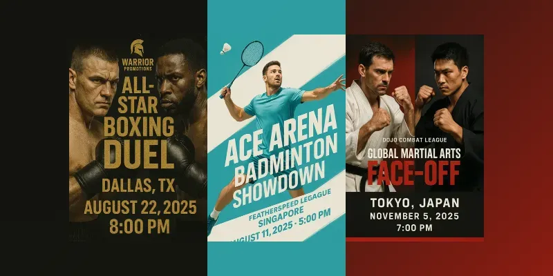 Realistic Sports Posters generated by undefined