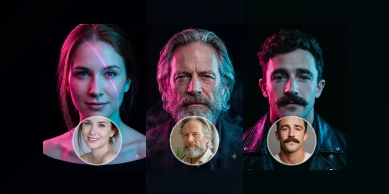 Dual Tone Neon Portraits