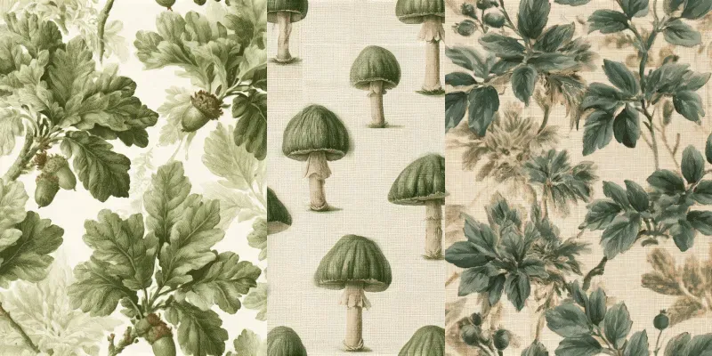 Woodland Herbarium Backing Papers generated by undefined