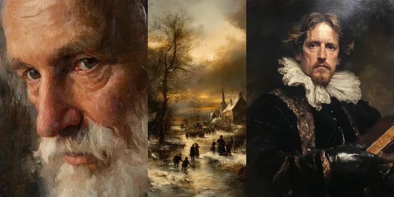 Dutch Golden Age Oil Paintings generated by undefined