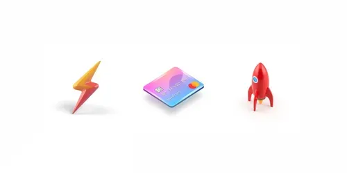 3D Glossy App Tech Icons generated by leonardo