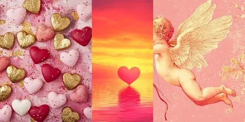 Valentines Day Backgrounds generated by midjourney