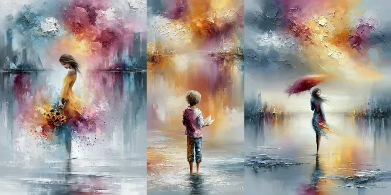 Dreamlike Reflective Oil Art generated by undefined