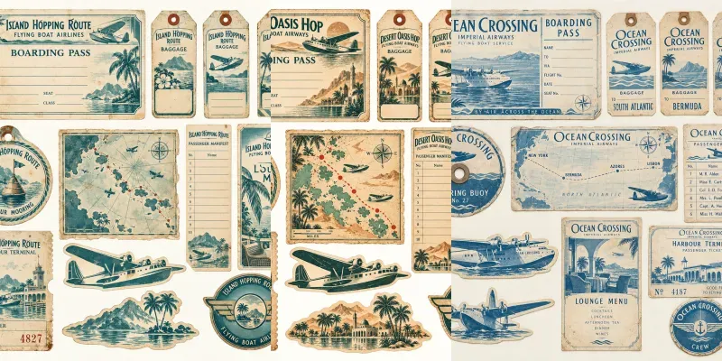 Seaplane Flying Boat Ephemera