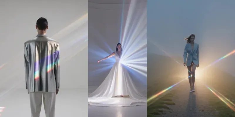 Prismatic Fashion Film Frames generated by undefined