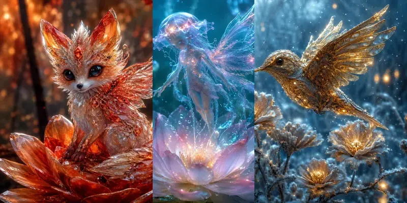 Surreal Fantasy Macro Art generated by undefined