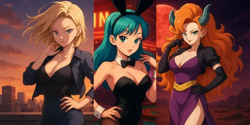 Female Characters Inspired By Dragon Ball generated by undefined