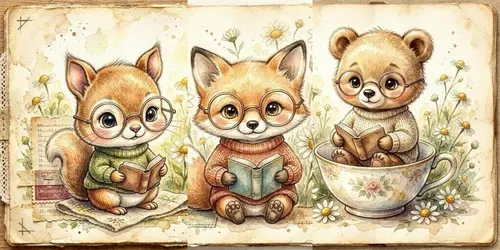 Whimsical Storybook Animal Journals generated by chatgpt-image