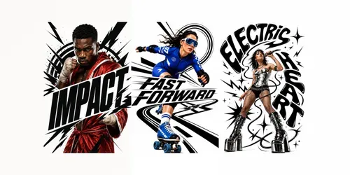 Kinetic Vector Chaos Posters generated by chatgpt-image