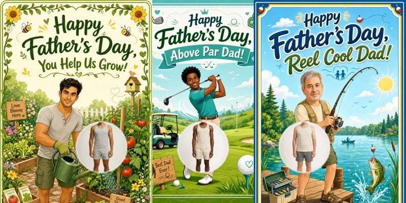 Fathers Day Dad Hobby Card Makers generated by undefined
