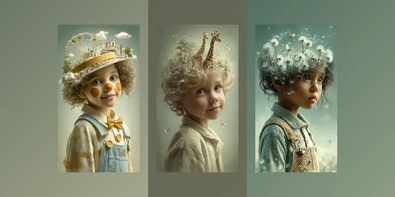 Dream Child Portraits generated by undefined