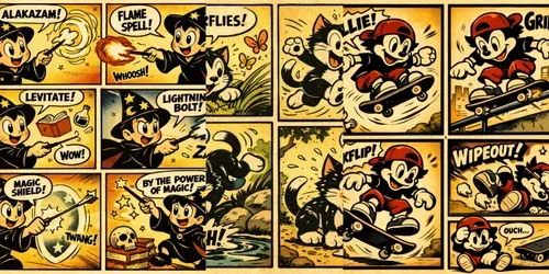 Vintage Comic Panel Generator generated by chatgpt-image