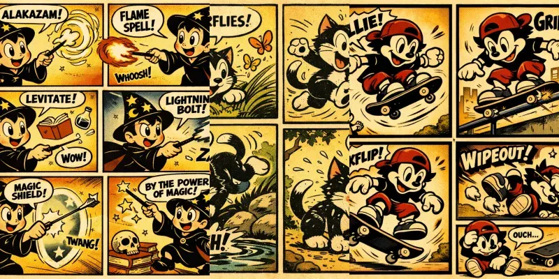 Vintage Comic Panel Generator generated by undefined