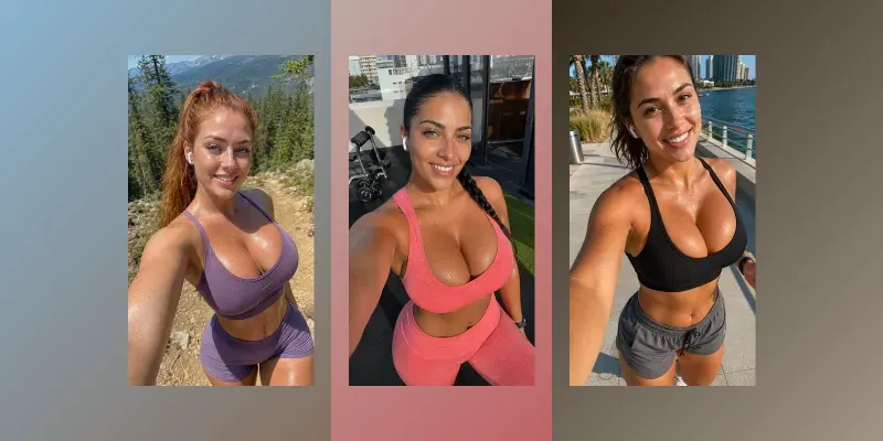 Selfies Of Sporty Girls generated by undefined