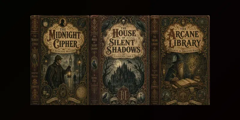Vintage Book Cover Generator generated by undefined