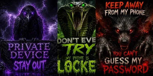 Dark Horror Lock Screens generated by chatgpt-image